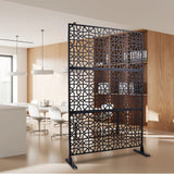 Outdoor & Indoor Metal Freestanding Decorative Privacy Screen - Furniture Home Direct