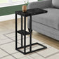 Accent Table, C - Shaped, Marble Look Contemporary & Modern Convenient Design - Furniture Home Direct