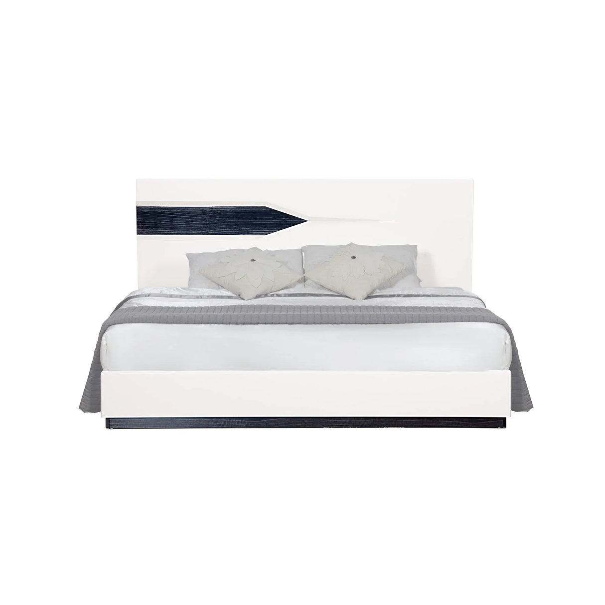 Vios - 5 Piece Bedroom Set With Zebrano Accent Design - Furniture Home Direct