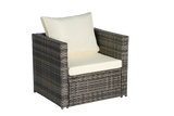 6 Piece Outdoor Patio Set - Beige - Furniture Home Direct