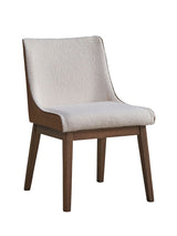 Ginny - Boucle Velvet Side Chair (Set of 2) - Walnut - Furniture Home Direct