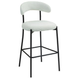 Counter Height Bar Stools With Powder Coating Base And Footrest - Furniture Home Direct