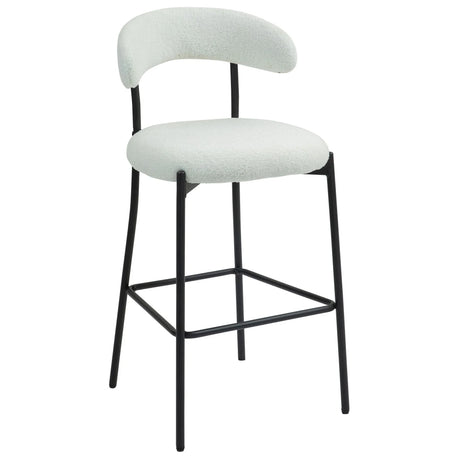 Counter Height Bar Stools With Powder Coating Base And Footrest - Furniture Home Direct