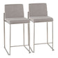 Fuji - Contemporary High Back Counter Stool, Functional Design - Furniture Home Direct