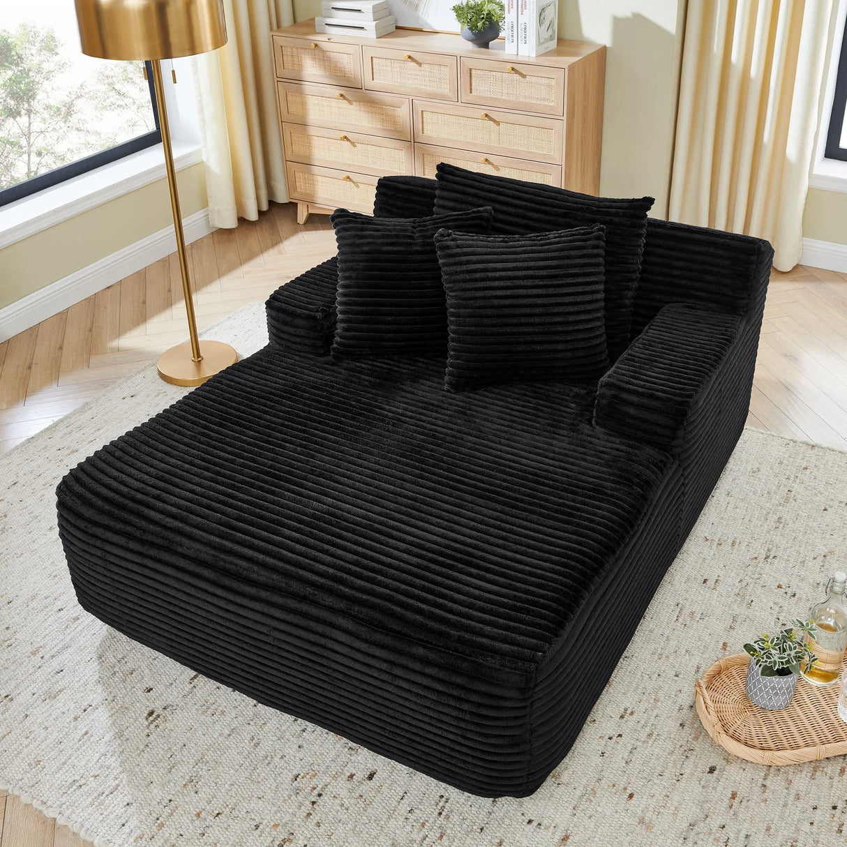 Modern Single Lazy Sofa Lounge Chair With High Density Foam - Furniture Home Direct