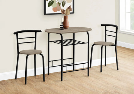 3 Pieces Dining Table Set, Small, Contemporary & Modern - Furniture Home Direct