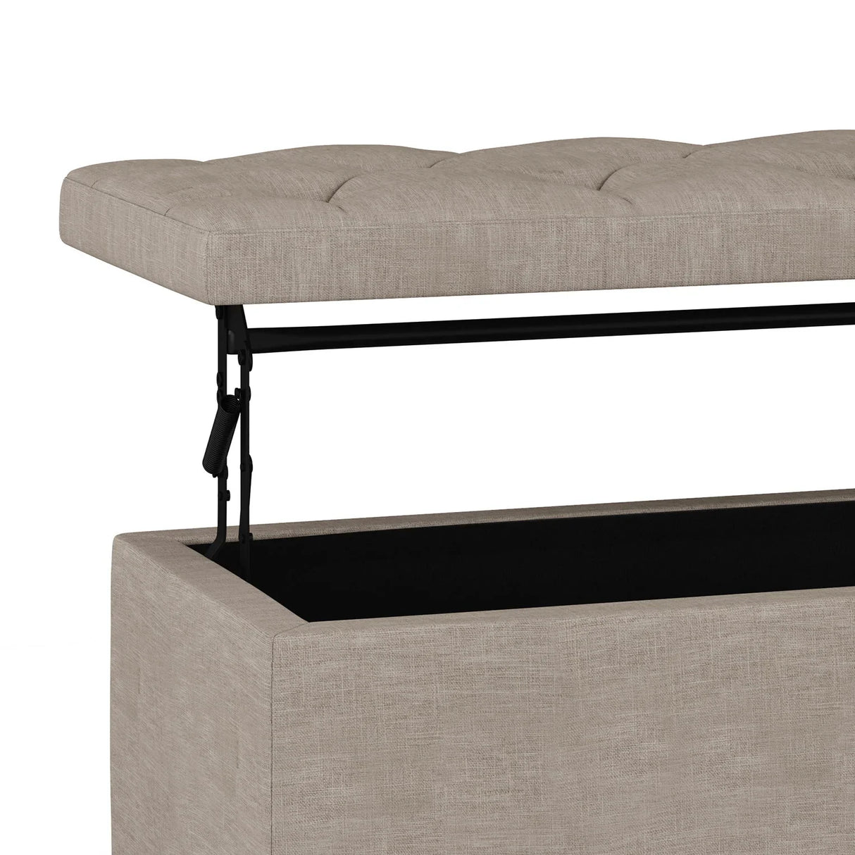 Hamilton - Upholstered Lift Top Rectangular Storage Ottoman - Furniture Home Direct