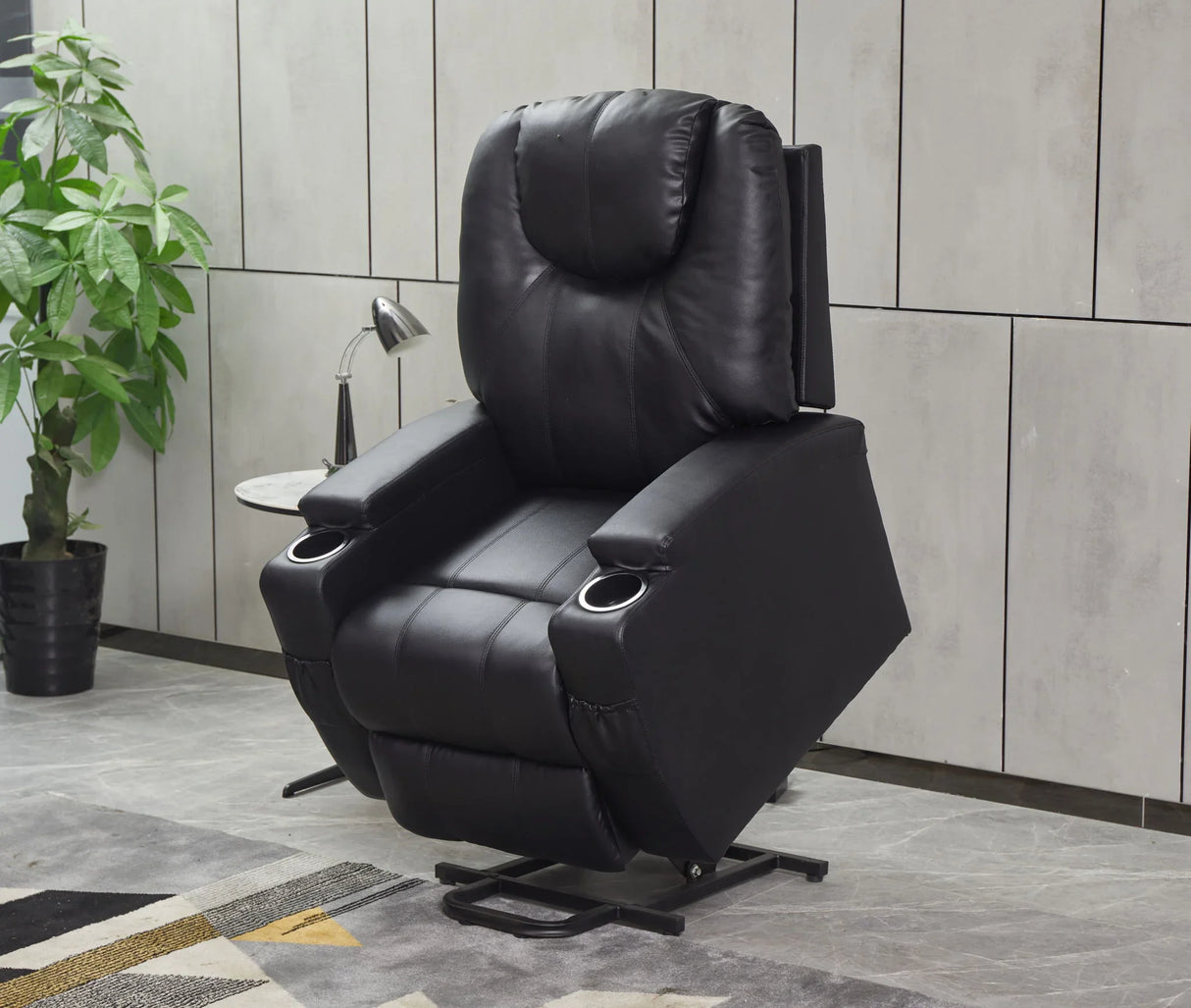 Modern Recliner Chair With Cup Holders, Remote Control - Furniture Home Direct