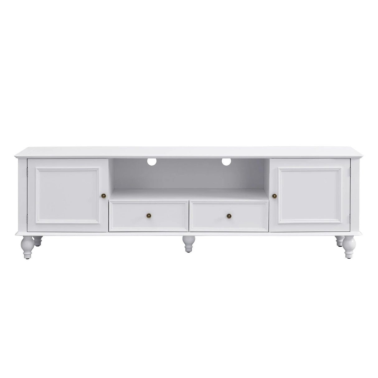 TV Stand For TVs Up To 80", Entertainment Center With Open Compartment - Furniture Home Direct