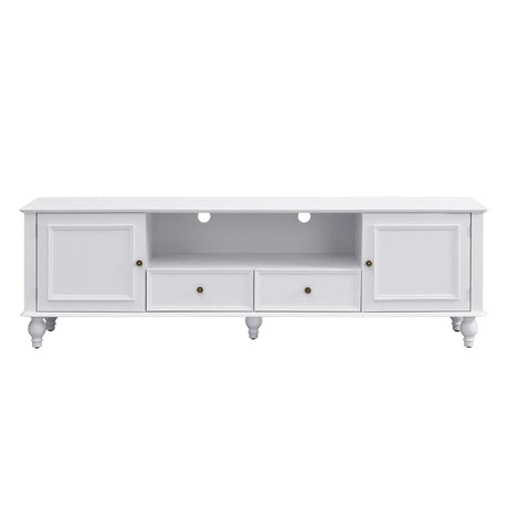 TV Stand For TVs Up To 80", Entertainment Center With Open Compartment - Furniture Home Direct
