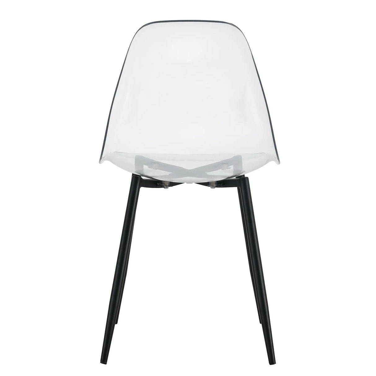 Dining Chairs Acrylic Modern Set 4 Pack Slim Clear - Furniture Home Direct