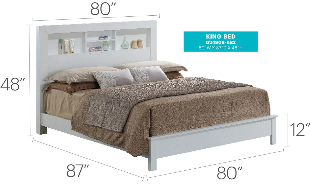 Bed With Transitional Design Stylish - Furniture Home Direct