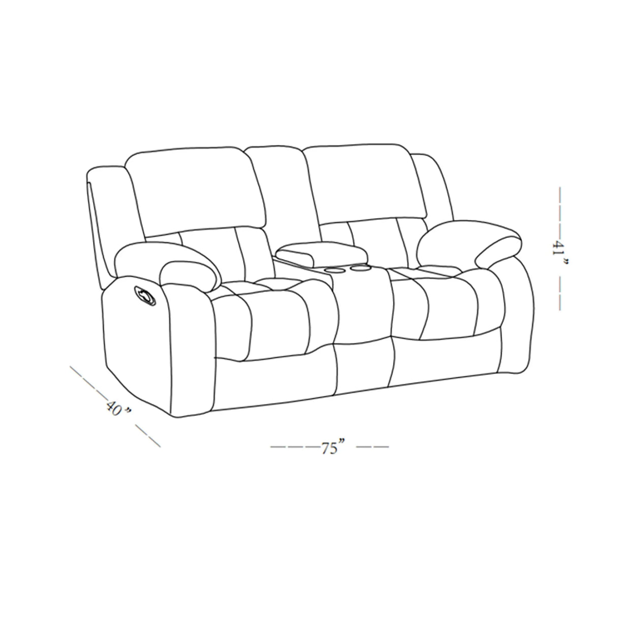 Stonic - Console Reclining Loveseat - Furniture Home Direct