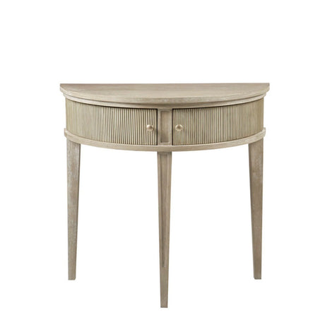 Vintage Inspired Storage Console Table With Fluted Doors - Furniture Home Direct