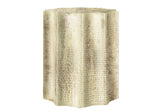 Drum Accent Side Table, Stylish Scalloped Design - Furniture Home Direct