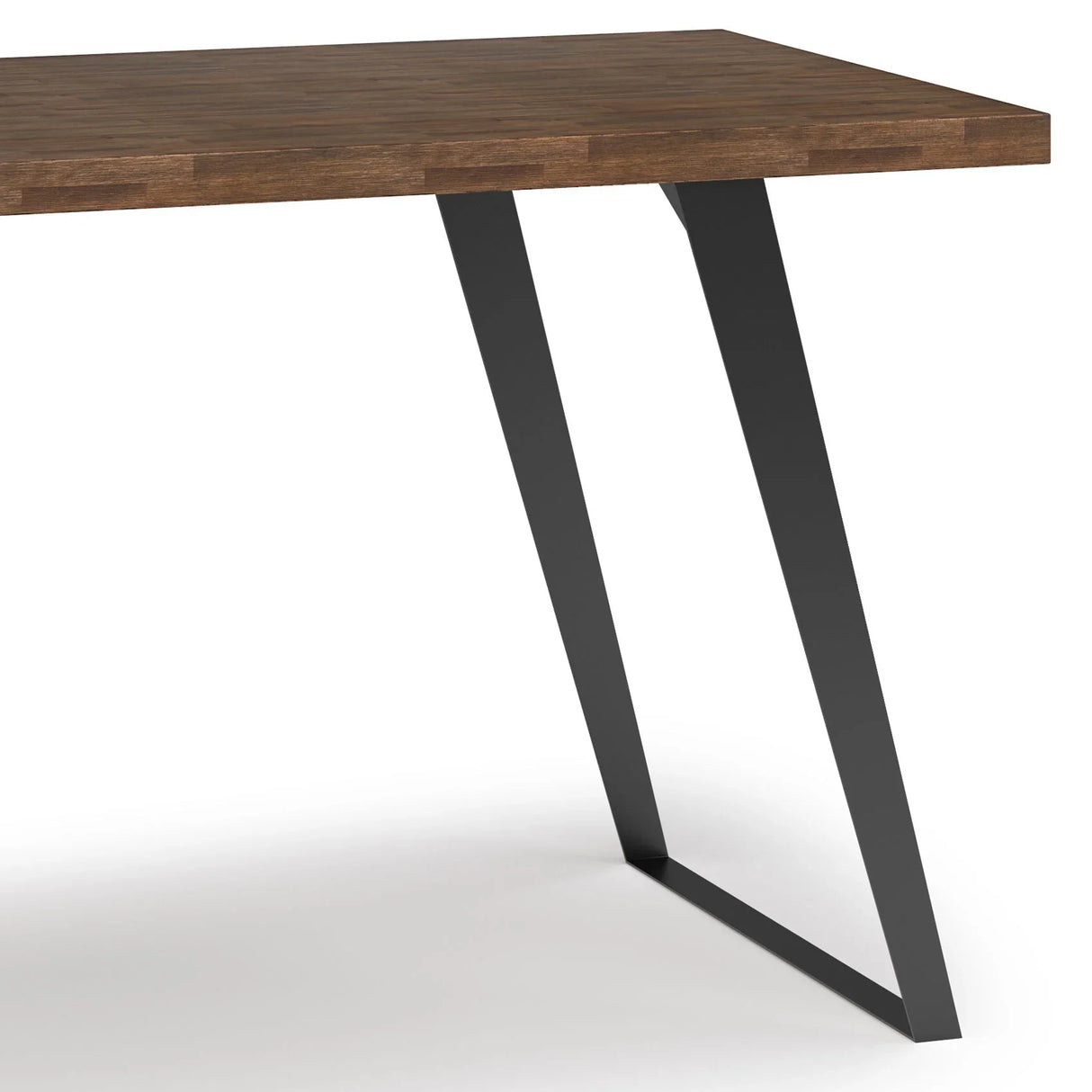 Lowry - Flat Top Desk - Rustic Natural Aged Brown - Furniture Home Direct