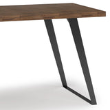 Lowry - Flat Top Desk - Rustic Natural Aged Brown - Furniture Home Direct