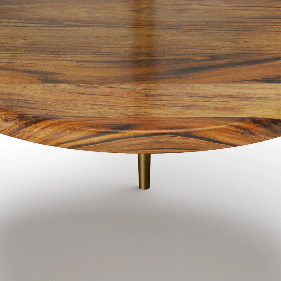Wagner - Round Marble & Wood Table - Furniture Home Direct