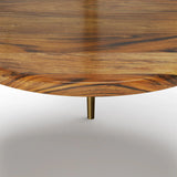 Wagner - Round Marble & Wood Table - Furniture Home Direct