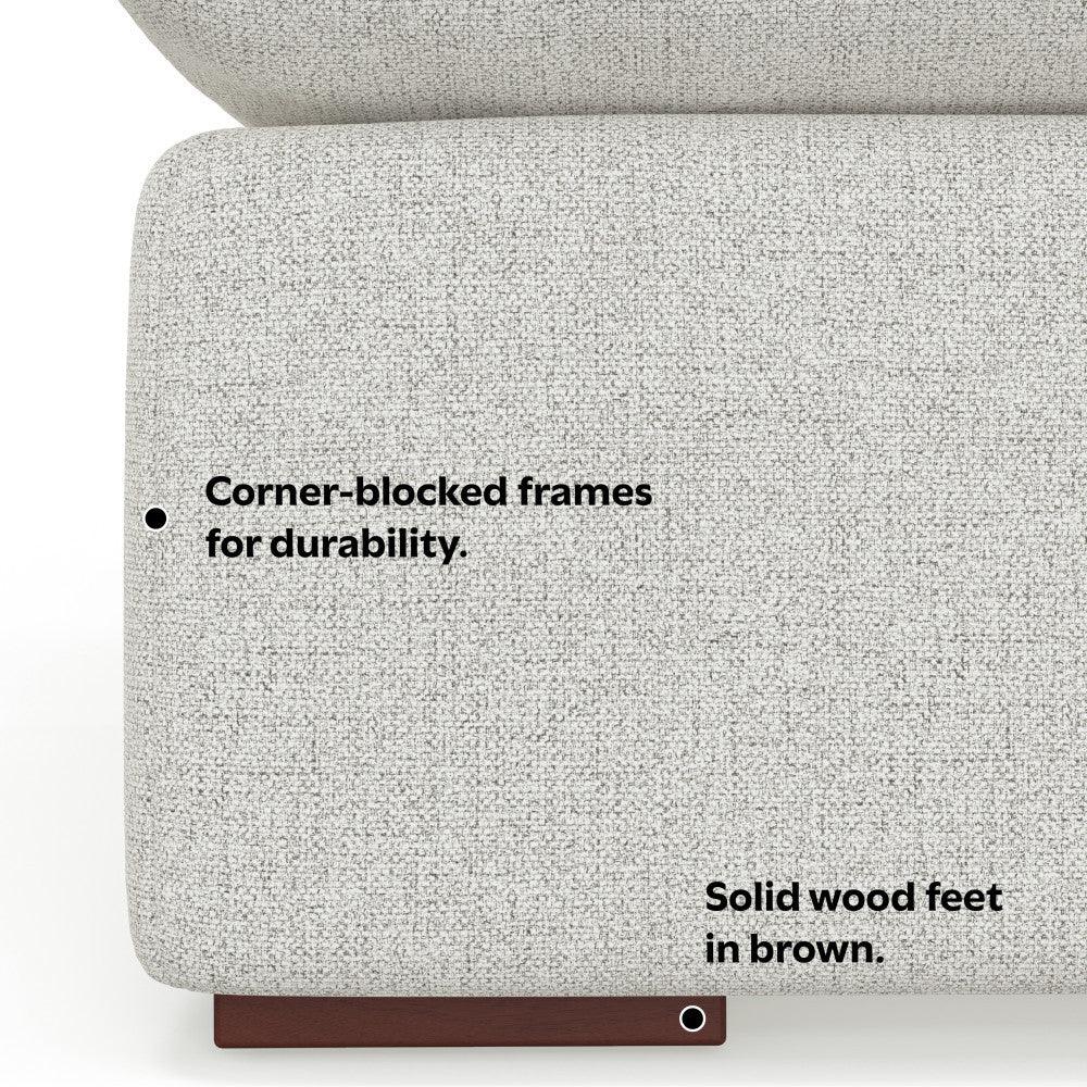Jasmine Sofa and Ottoman - Off White - Furniture Home Direct