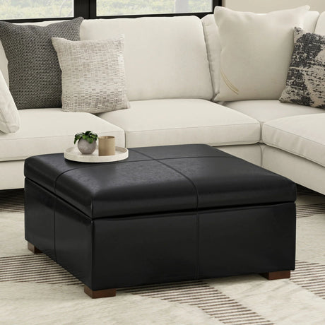 Gabbie - Coffee Table Upholstered Storage Ottoman - Furniture Home Direct