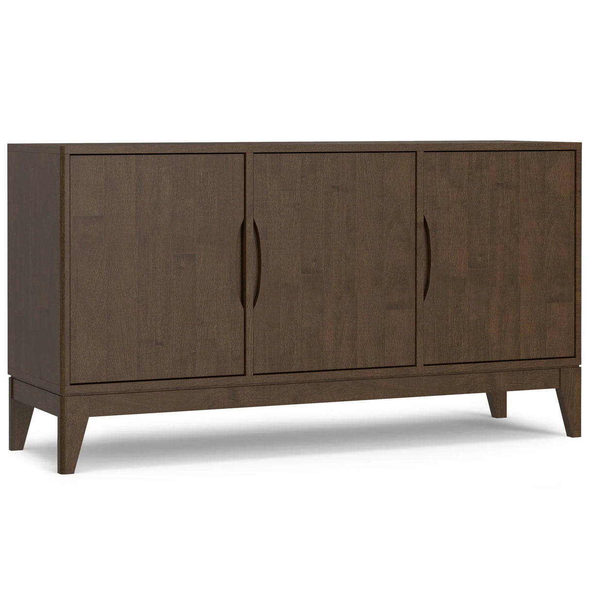 Harper - 3 Door Sideboard Buffet / Storage Cabinet - Walnut Brown - Furniture Home Direct