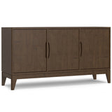 Harper - 3 Door Sideboard Buffet / Storage Cabinet - Walnut Brown - Furniture Home Direct