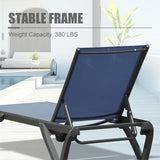 Outdoor Lounge Chair - Navy Blue - Furniture Home Direct