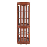 Corner Curio Cabinet With 5 Shelves And Lighting System (E26 Light Bulb Not Included) - Furniture Home Direct