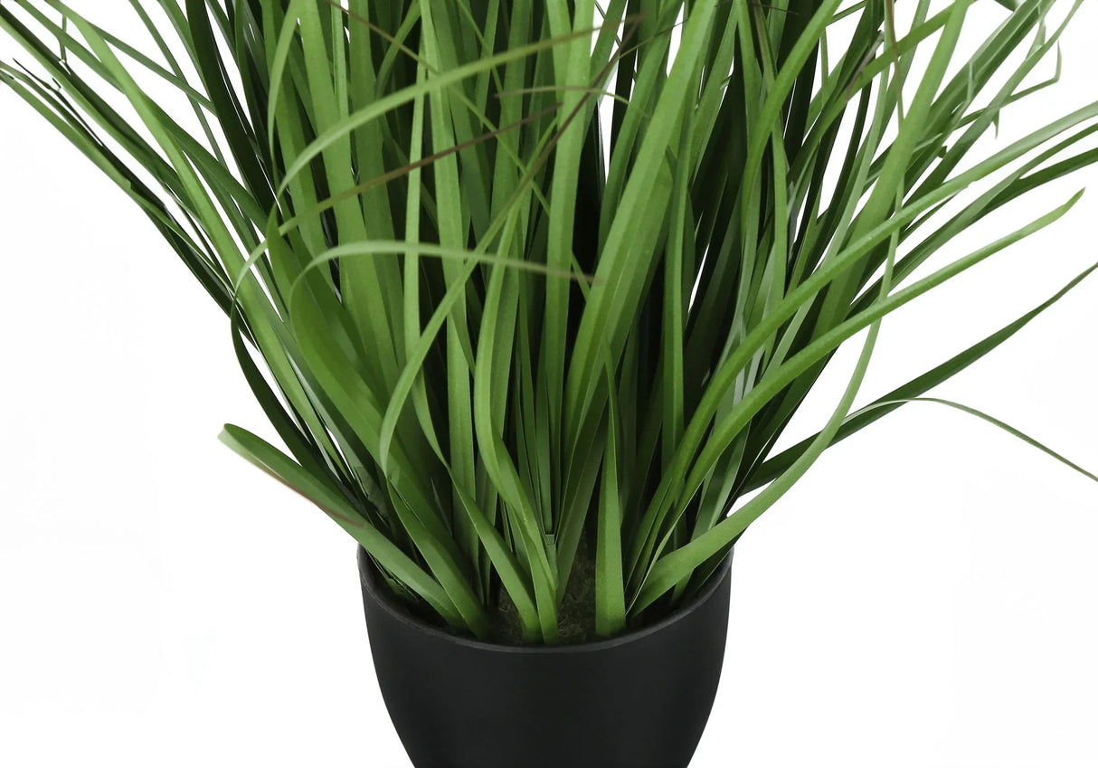 23" Tall, Artificial Plant, Grass, Indoor, Faux, Fake, Table, Greenery, Potted, Real Touch, Decorative - Green / Black - Furniture Home Direct