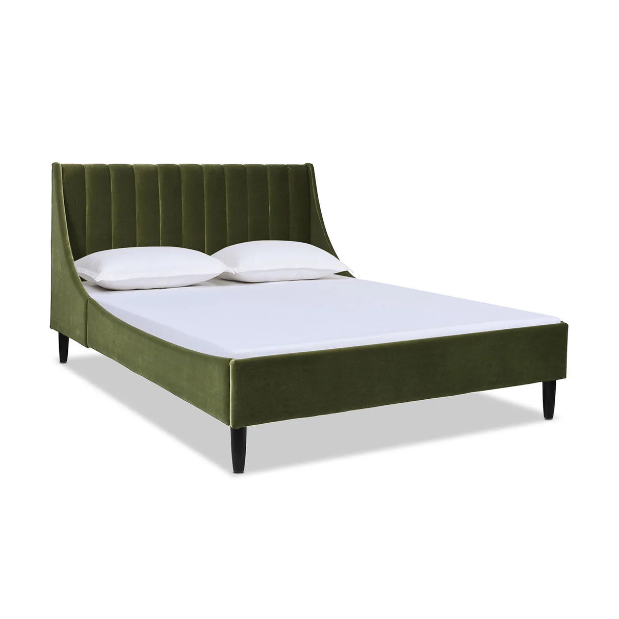 Aspen - Vertical Tufted Modern Headboard Platform Bed Set - Furniture Home Direct