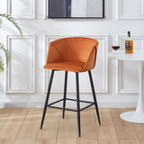 Counter Height Bar Stool Metal Legs (Set of 2) - Furniture Home Direct