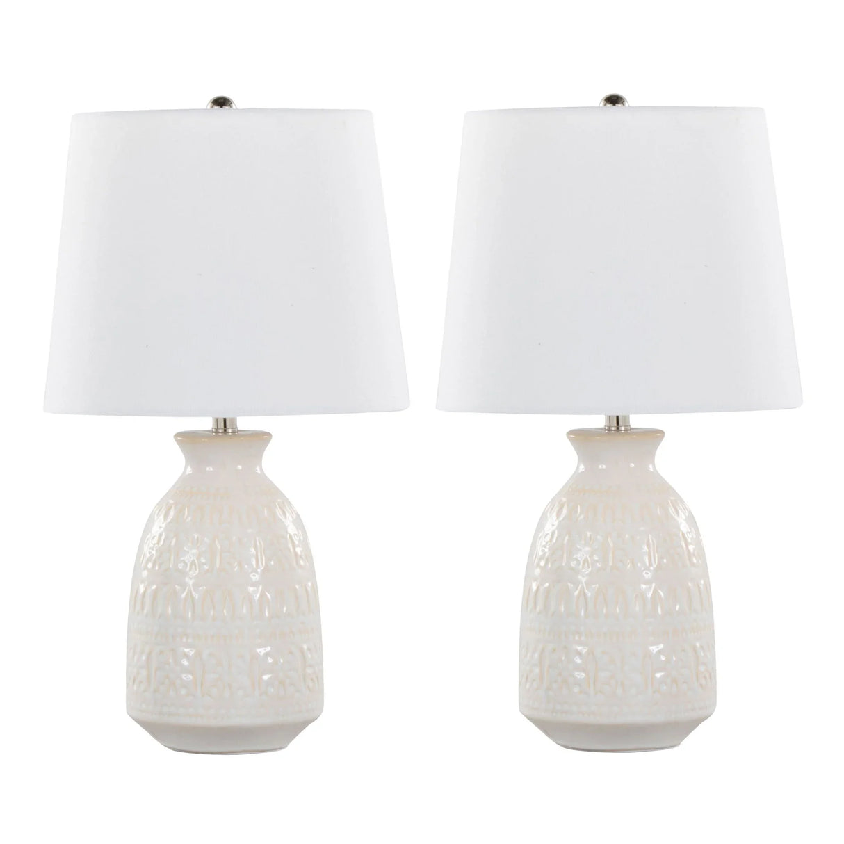 Claudia - Contemporary Lamp (Set of 2) - Furniture Home Direct