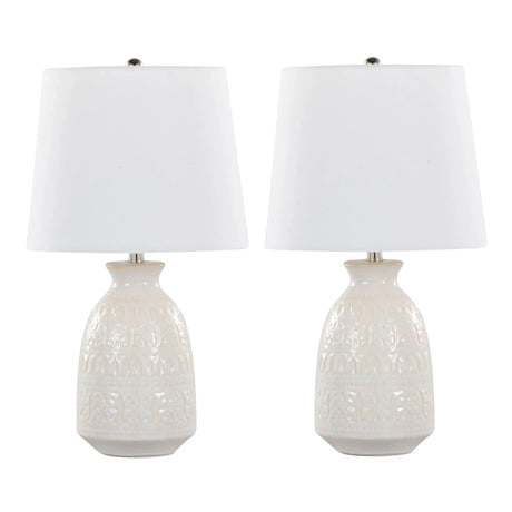 Claudia - Contemporary Lamp (Set of 2) - Furniture Home Direct