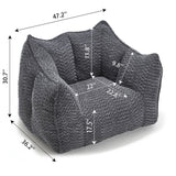 Comfortable Chenille Sofa Chairs With Highly Resilient Foam For Living Rooms And Bedrooms - Furniture Home Direct