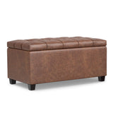 Sienna - Upholstered Storage Ottoman Bench - Furniture Home Direct