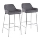 Daniella - Contemporary Fixed Height Barstool (Set of 2) - Furniture Home Direct