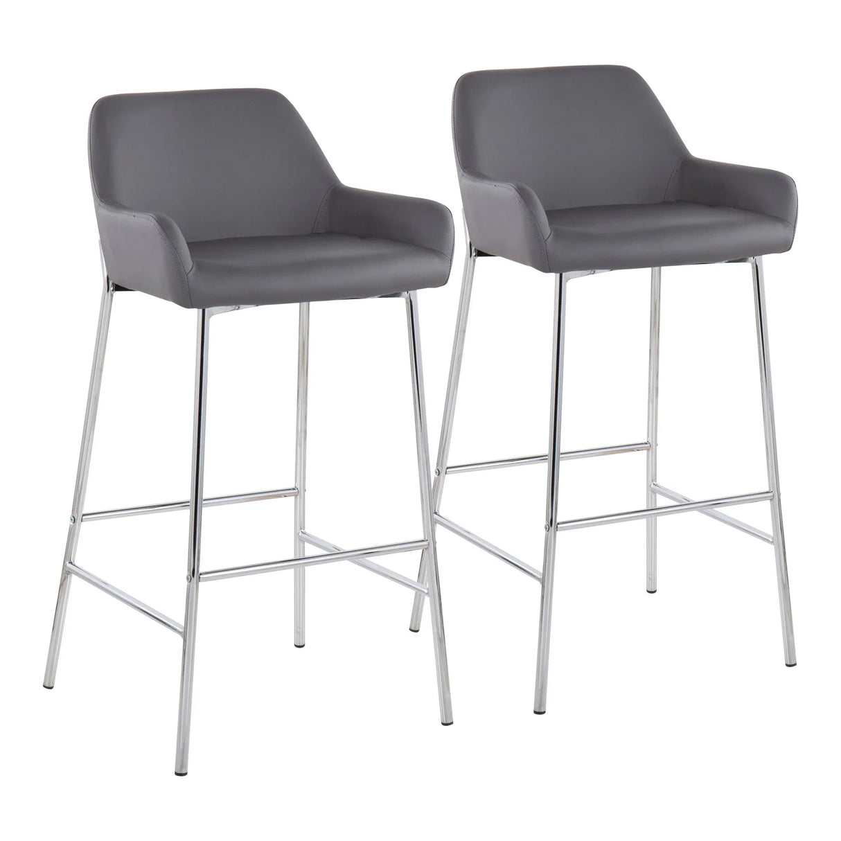 Daniella - Contemporary Fixed Height Barstool (Set of 2) - Furniture Home Direct