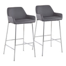 Daniella - Contemporary Fixed Height Barstool (Set of 2) - Furniture Home Direct