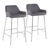 Daniella - Contemporary Fixed Height Barstool (Set of 2) - Furniture Home Direct