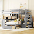 Bunk Bed With Desk, Drawers And Shelves - Furniture Home Direct