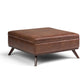 Owen - Multifunctional Square Coffee Table Storage Ottoman - Furniture Home Direct