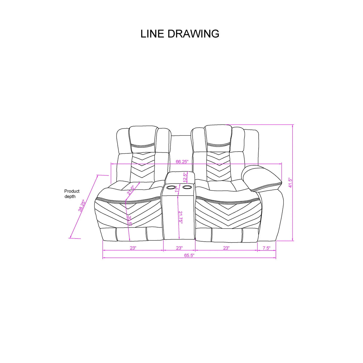 Raize Power Sectional - Ash - Furniture Home Direct