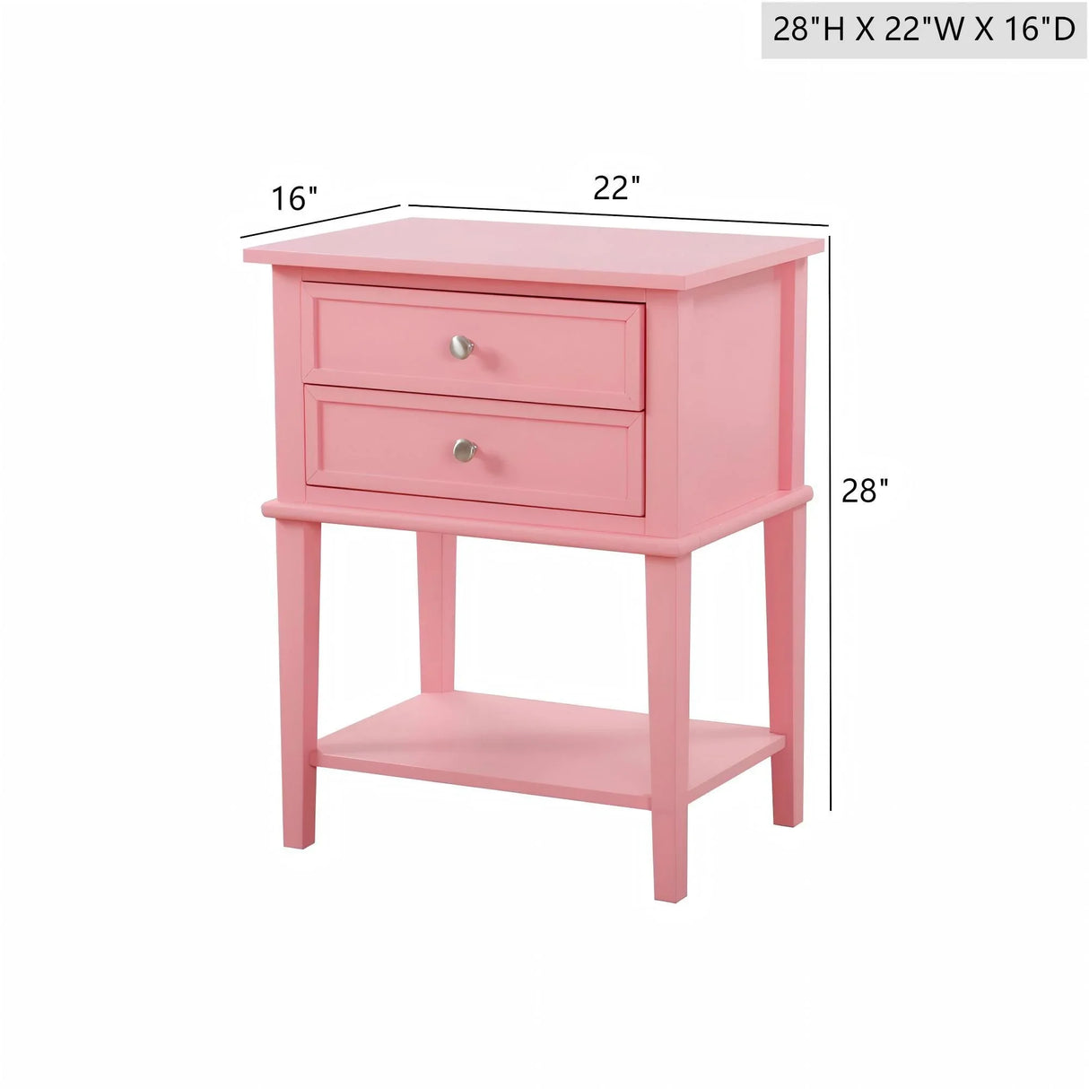 Vibrant Contemporary Nightstand - Furniture Home Direct