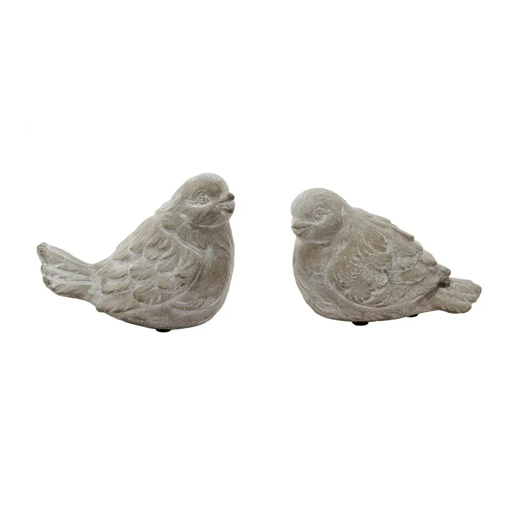 Skye Sparrow Bird Accents (Set of 2) - Antique Gray - Furniture Home Direct