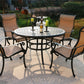 Round 51.9" Long Aluminum Dining Set - Furniture Home Direct