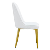 4 Modern Dining Chairs - White - Furniture Home Direct