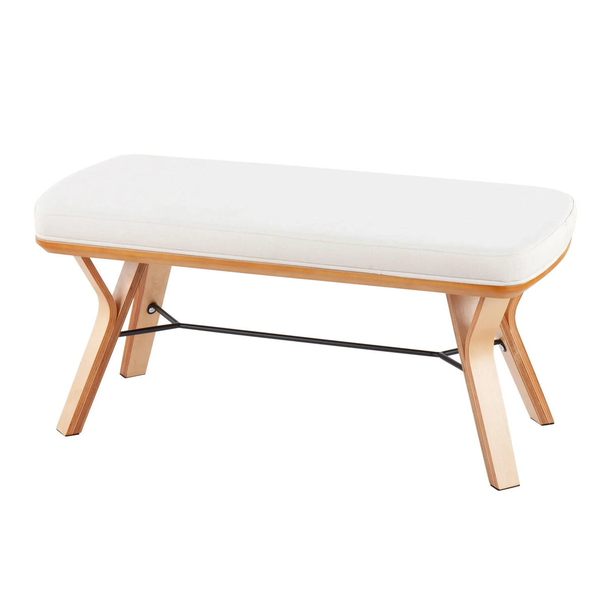 Folia - Mid Century / Modern Bench - Furniture Home Direct