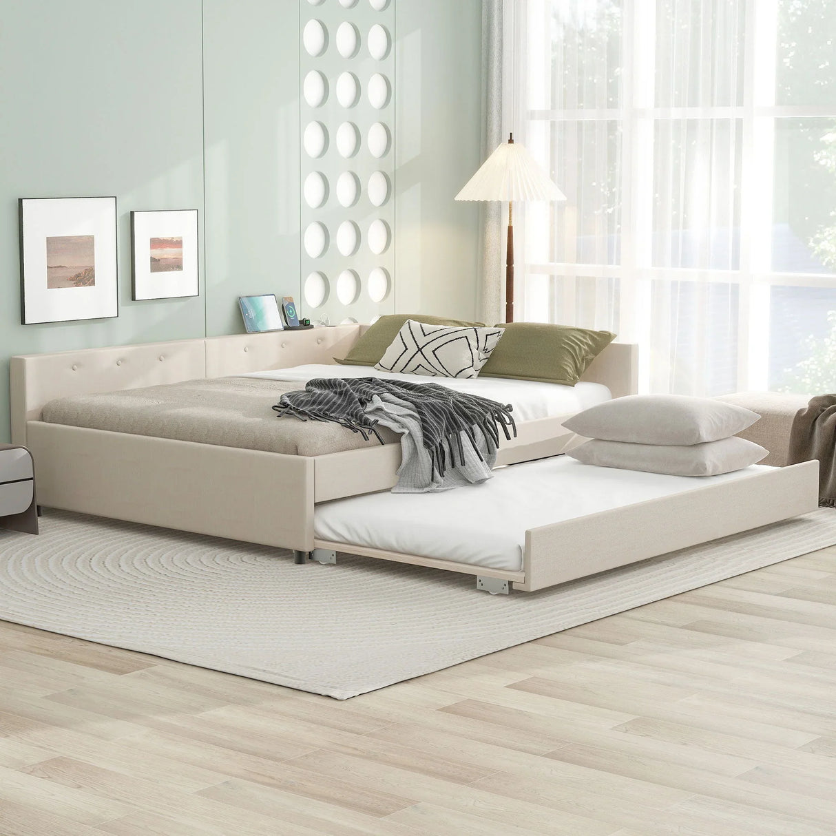 Platform Bed With USB Ports - Furniture Home Direct