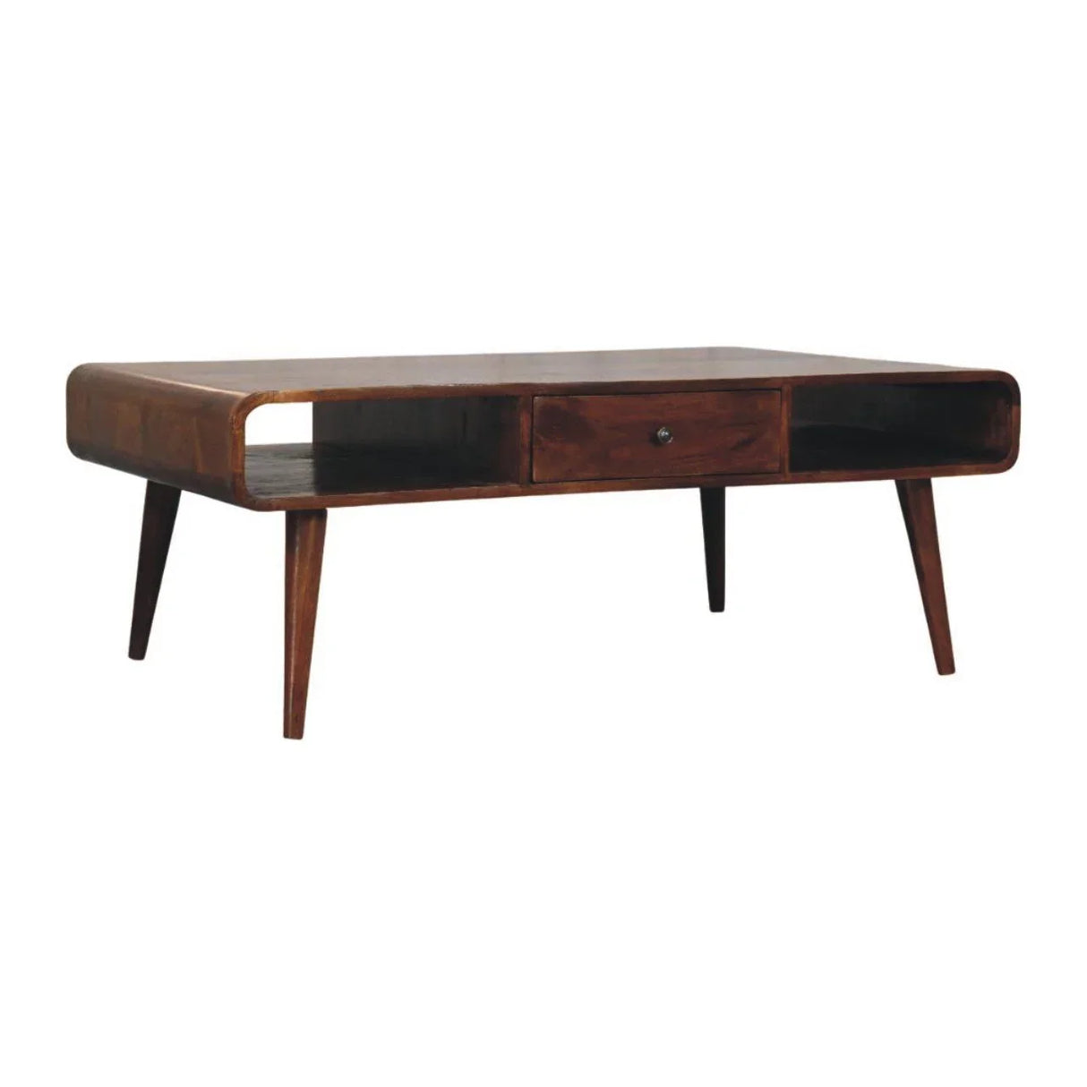 Avora - 2 Drawer Coffee Table - Brown - Furniture Home Direct